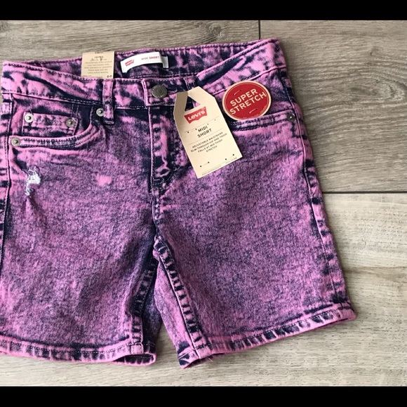 Levi’s girls midi shorts size 10 R - Picture 7 of 8